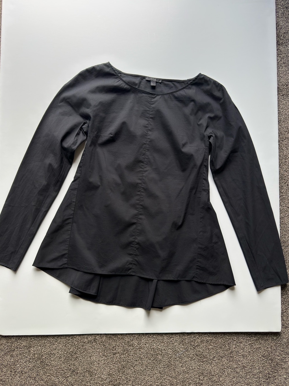 COS, black blouse, very good condition, size:2